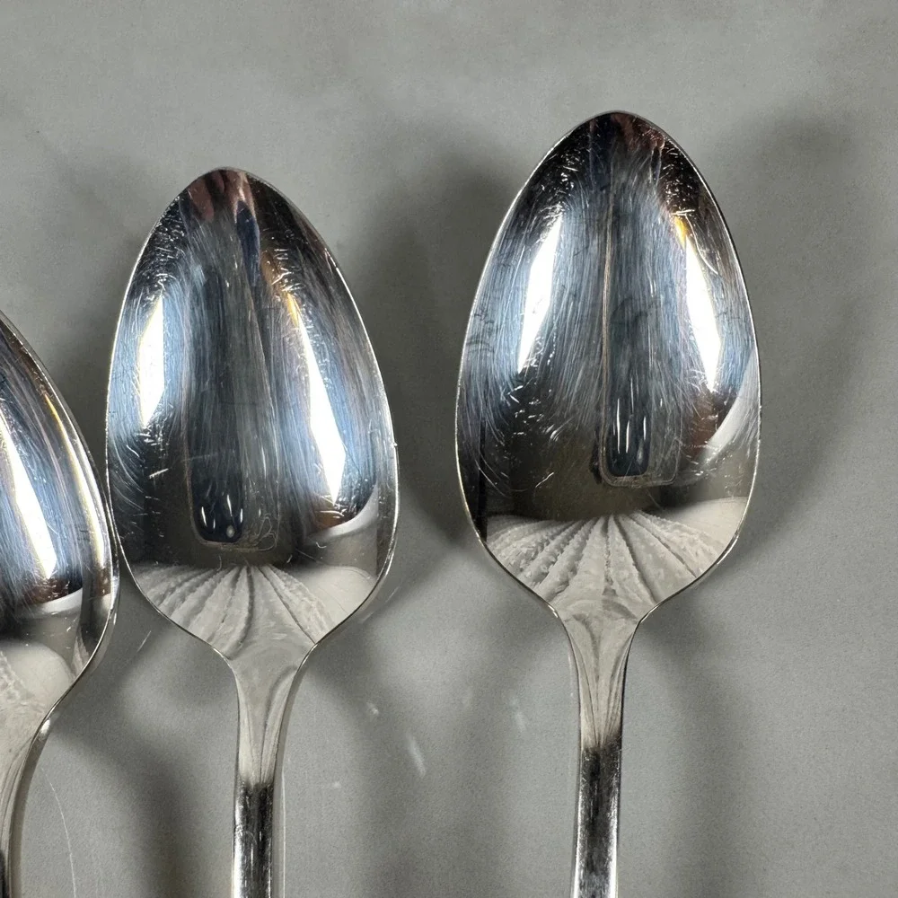 Set of 4 Oneida Simeon L & George H Rogers‎ Silver Plated Teaspoons Lot 1